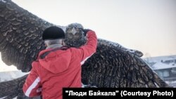 Журналисты ЛБ насчитали в Свирске минимум три скульптуры и один мурал, посвящённые орлам