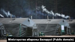 Вайсковы лягер на беларускім палігоне «Обуз-Лясноўскі». 6 студзеня 2023 