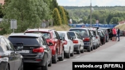 Архіўнае ілюстрацыйнае фота. Чарга на польска-беларускай мяжы