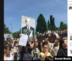 «Бессмертный полк» в Узбекистане в прежние годы.