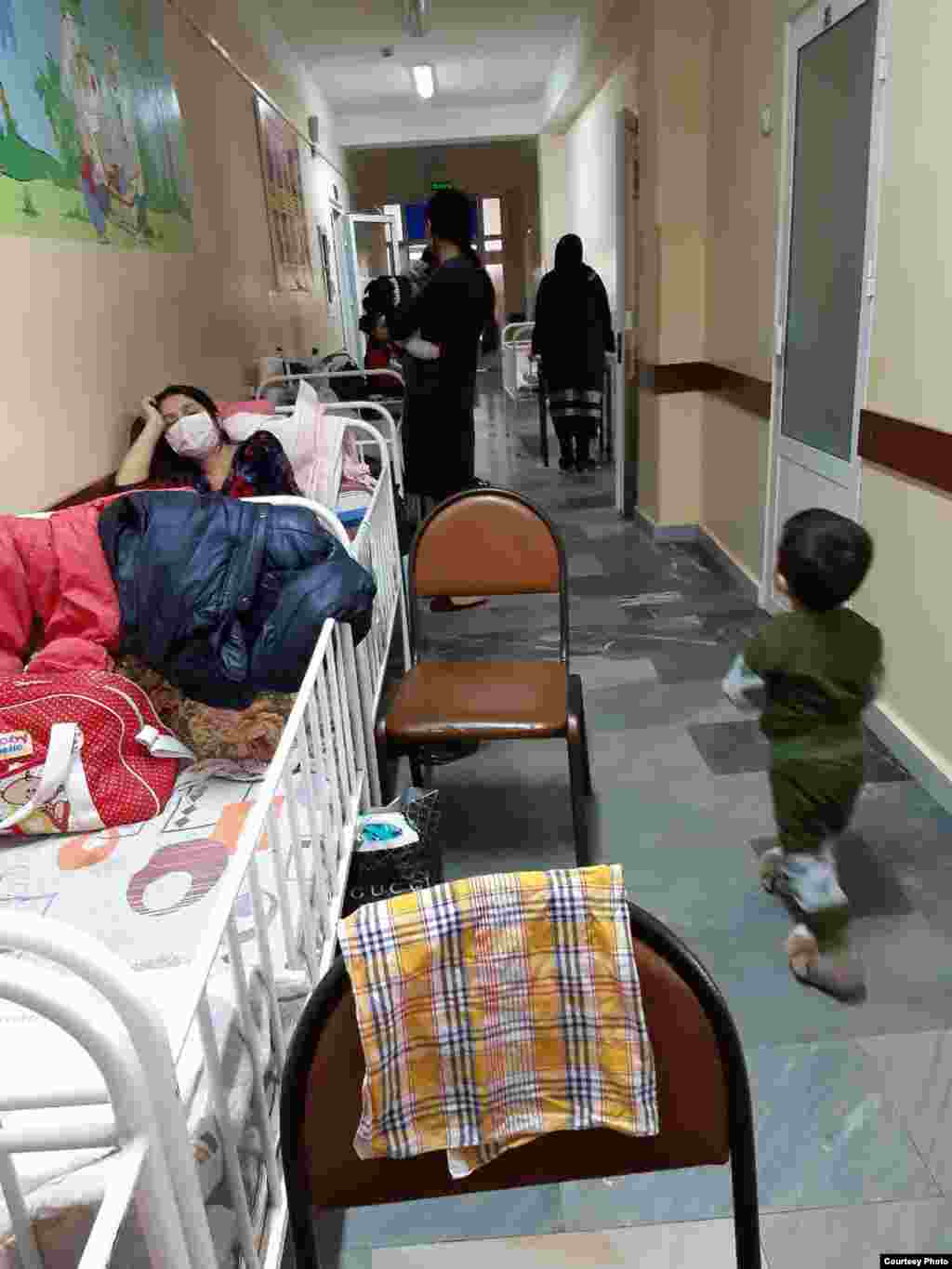 Uzbekistan - There is not enough room for sick children in Tashkent hospitals.