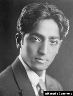 Qərbdə məşhur olan hind filosofu Jiddu Krishnamurti.