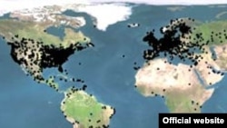 Распределение пользователей проекта Climate Change Experiment