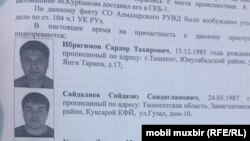 Задержанные в Ташкенте представители «преступного мира». 