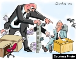 Karikaturanın müəllifi: Gündüz Ağayev