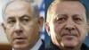 Türkiyə prezidenti Recep Tayyip Ərdoğan və Binyamin Netanyahu