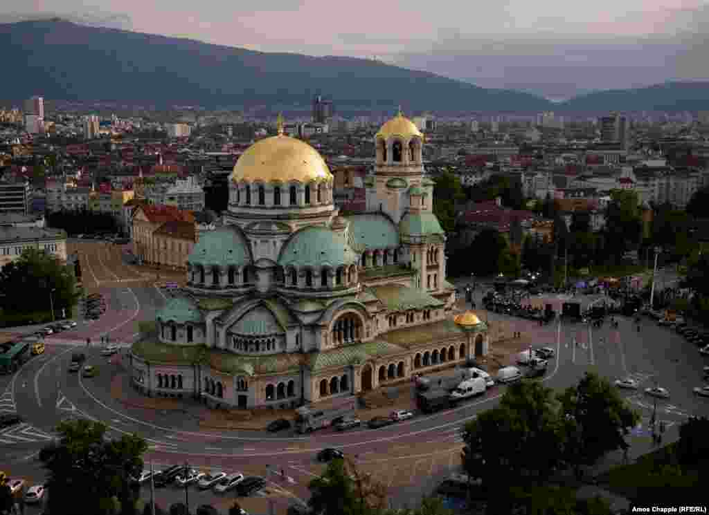 Сафія, Баўгарыя. Сабор сьвятога Аляксандра Неўскага.