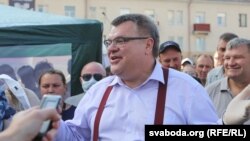 Віктар Бабарыка падчас збору подпісаў, тры дні да арышту 