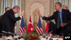 Prezidentlər Erdoğan və Obama Parisdə ABŞ missiyasının iqamətgahında görüşüblər