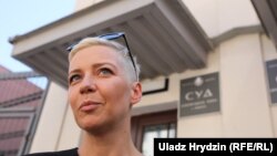 Belarus - Maria Kalesnikava, head of the election headquarters of Viktar Babaryka. Minsk, 7Aug2020