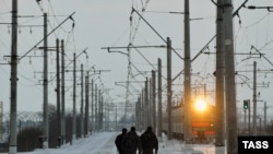 На месте происшествия на железной дороге в Санкт-Петербурге