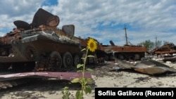 Зьнішчаная расейская вайсковая тэхніка, Харкаўская вобласьць, 17 ліпеня 2022