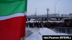 Митинг в поддержку татарского языка. Казань. 18 февраля 2018 года