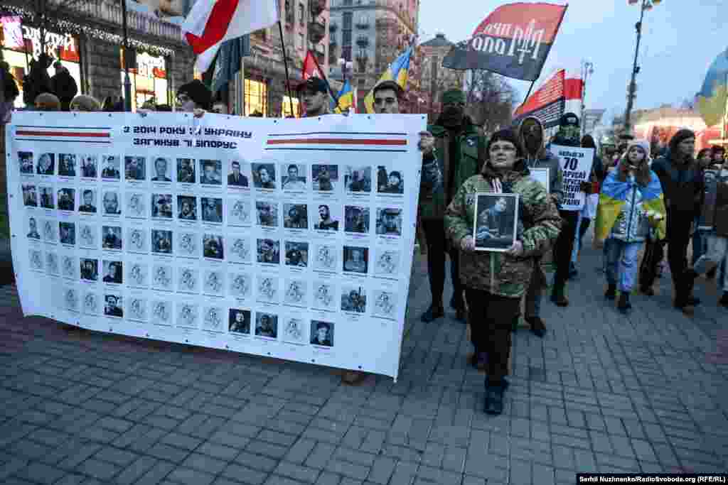 Ад 2014 году больш як 70 беларусаў загінулі за свабоду і незалежнасьць Украіны