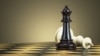 Belarus - Defeat chess king from a black queen on a chessboard. 3d render - Ilustrace