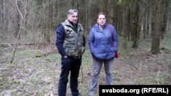 Паліна Сьцепаненка і грамадзкі актывіст Ігар Грышанаў