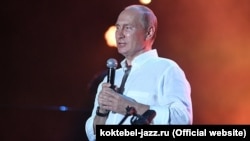 Владимир Путин на фестивале Koktebel Jazz Party. Крым, 2017 год