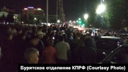 Стихийный митинг в центре Улан-Удэ, 9 сентября 2019 года