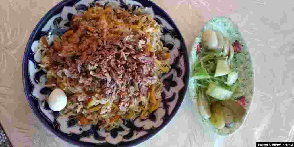 Uzbekistan-Kyrgyzstan-Tashkent plov in Osh