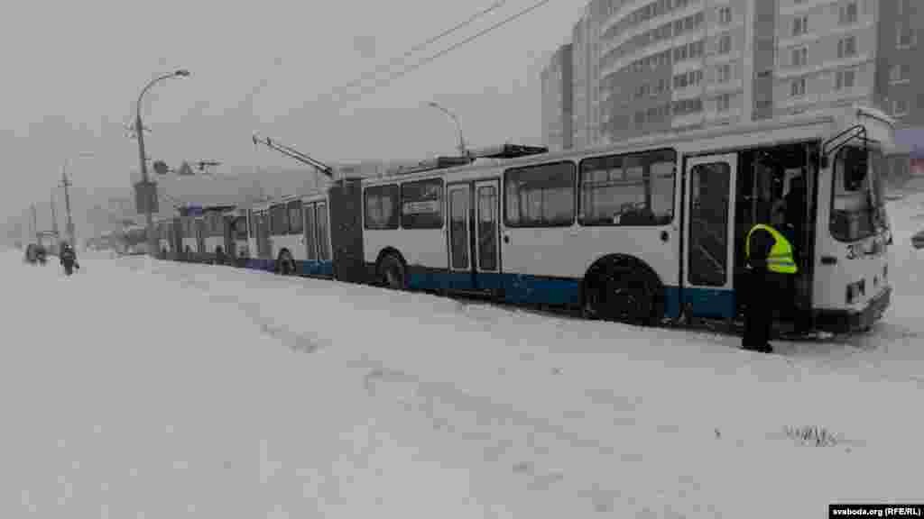 Belarus – snow fall. Minsk 15mar2013