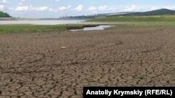 Симферопольское водохранилище до полного высыхания. Фотография сделана 23 июня 2020 года