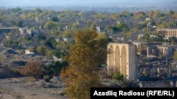 Azərbaycan, dağıdılmış Ağdam şəhərinin qalıqları, işğaldan azad olunandan sonra, 24 noyabr 2020