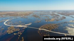 «Агню мы баімся, а да вады звыклі». Паводка на Палесьсі. Фота з дрону