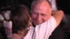 Mikalay Statkevich meets his wife after prison