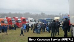 Забастовка дальнобойщиков в Северной Осетии, 27 марта 2017 года