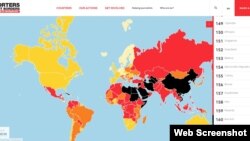 Рэйтынг свабоды прэсы «Рэпартэраў бязь межаў» за 2017 год