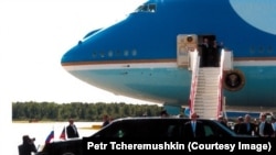 Cамолёт президента США Air Force One. Пулково, 2006 год